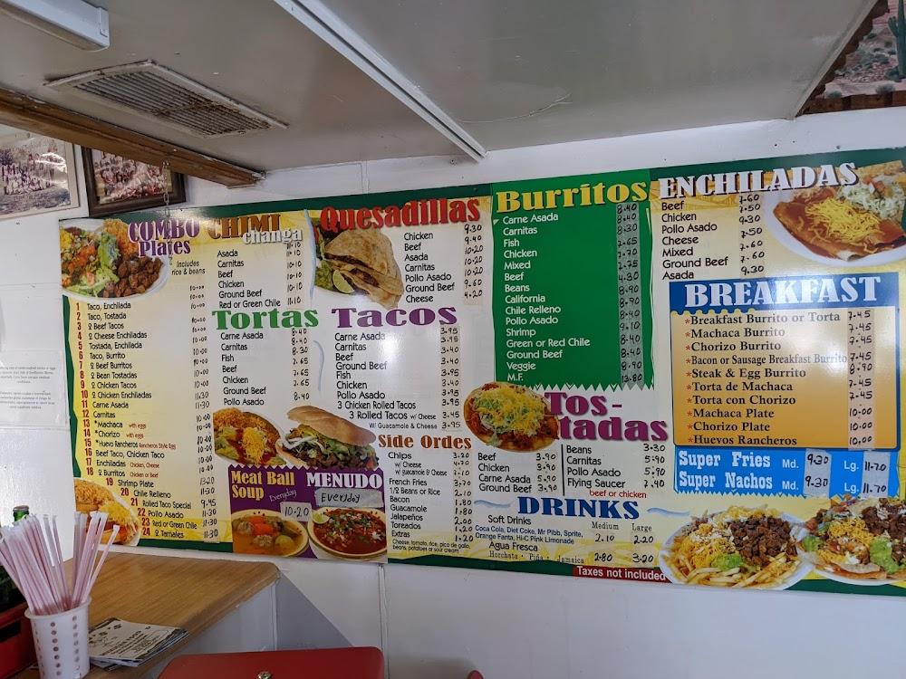 Nico's Mexican Food Menu image 1