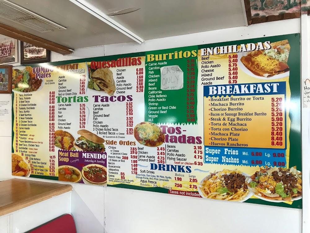 Nico's Mexican Food Menu image 3